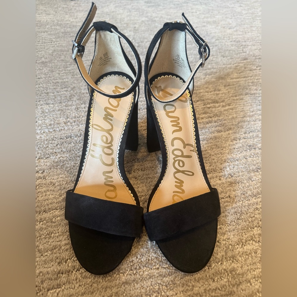 Sam Edelman black block heels, size 7.5